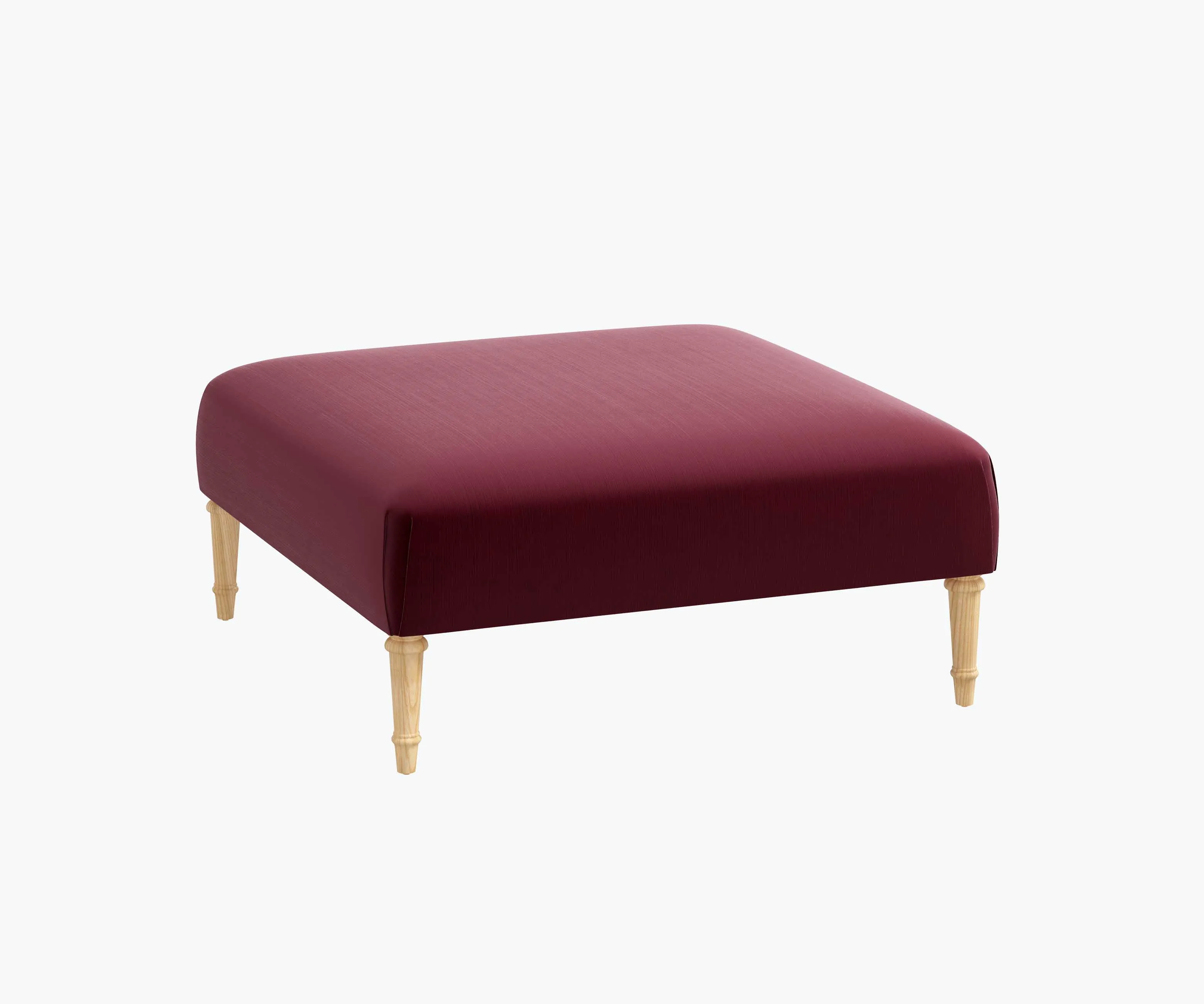 Greenwich Ottoman - Walnut Velvet