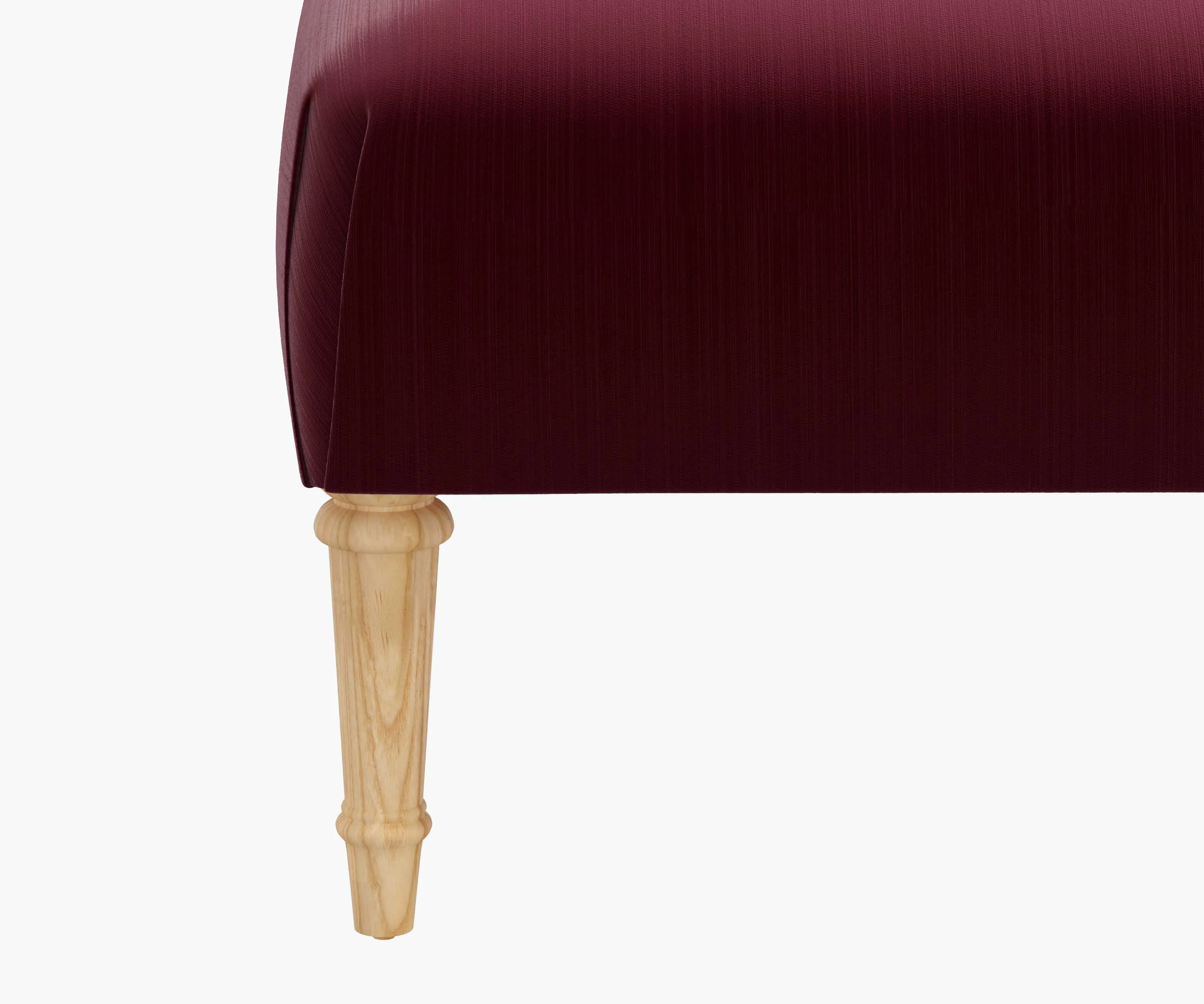 Greenwich Ottoman - Walnut Velvet