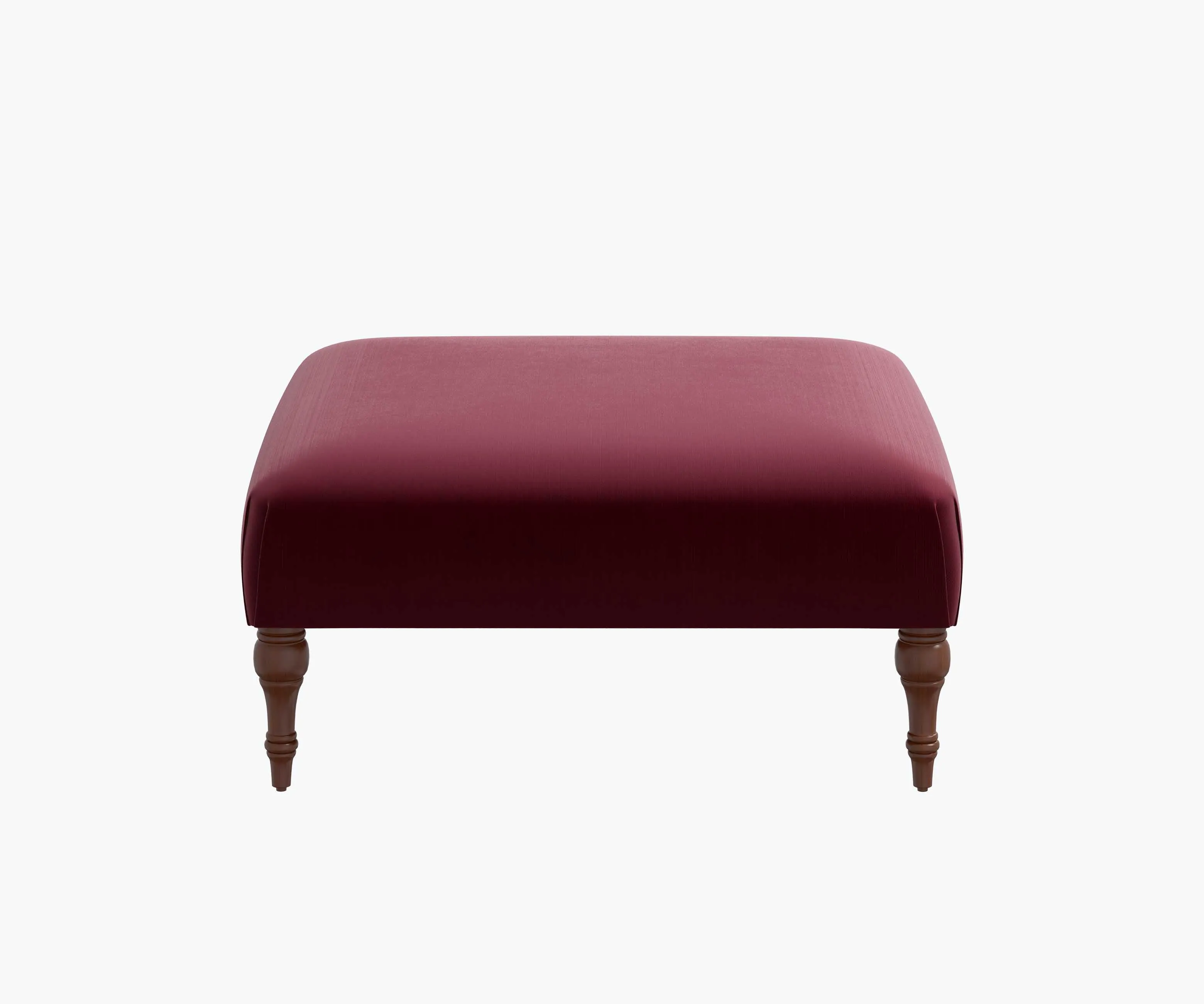 Greenwich Ottoman - Walnut Velvet