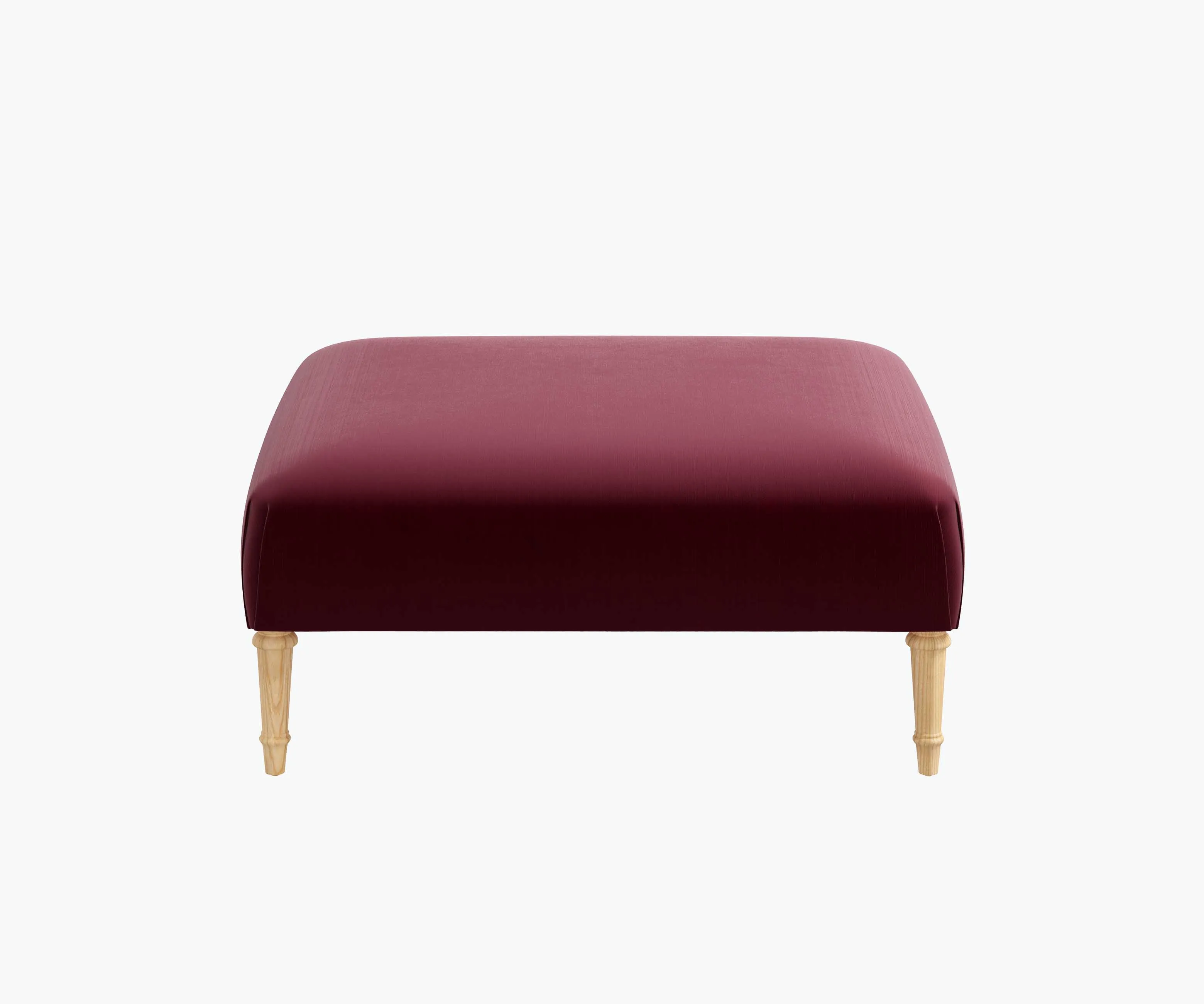 Greenwich Ottoman - Walnut Velvet