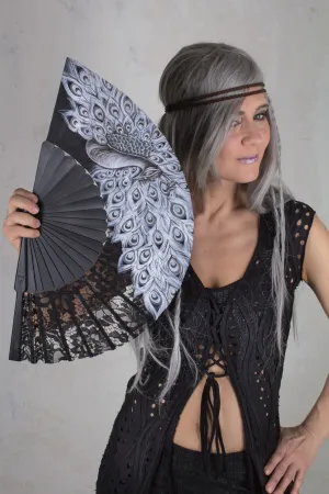Hand Fan Peacock