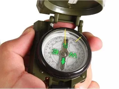 Hunting Military Hiking Camping Survival Lensatic Compass