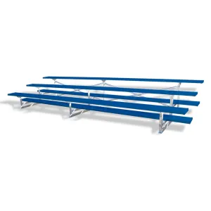 Jaypro Bleacher - 15 ft. (3 Row - Single Foot Plank) - All Aluminum (Powder Coated)