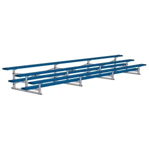 Jaypro Bleacher - 21 ft. (3 Row - Single Foot Plank) - All Aluminum (Powder Coated)