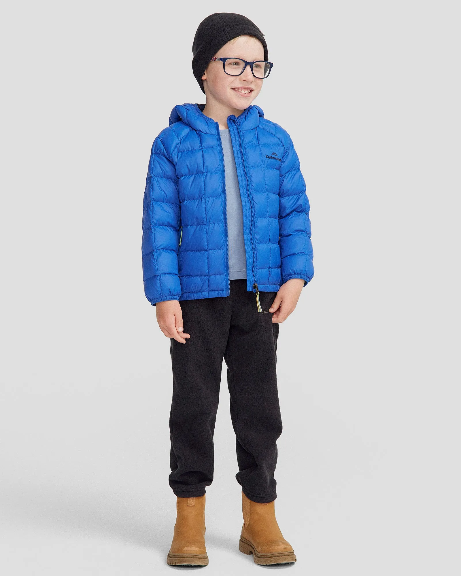 Kids' Heli Insulated Hooded Jacket - Peak Blue