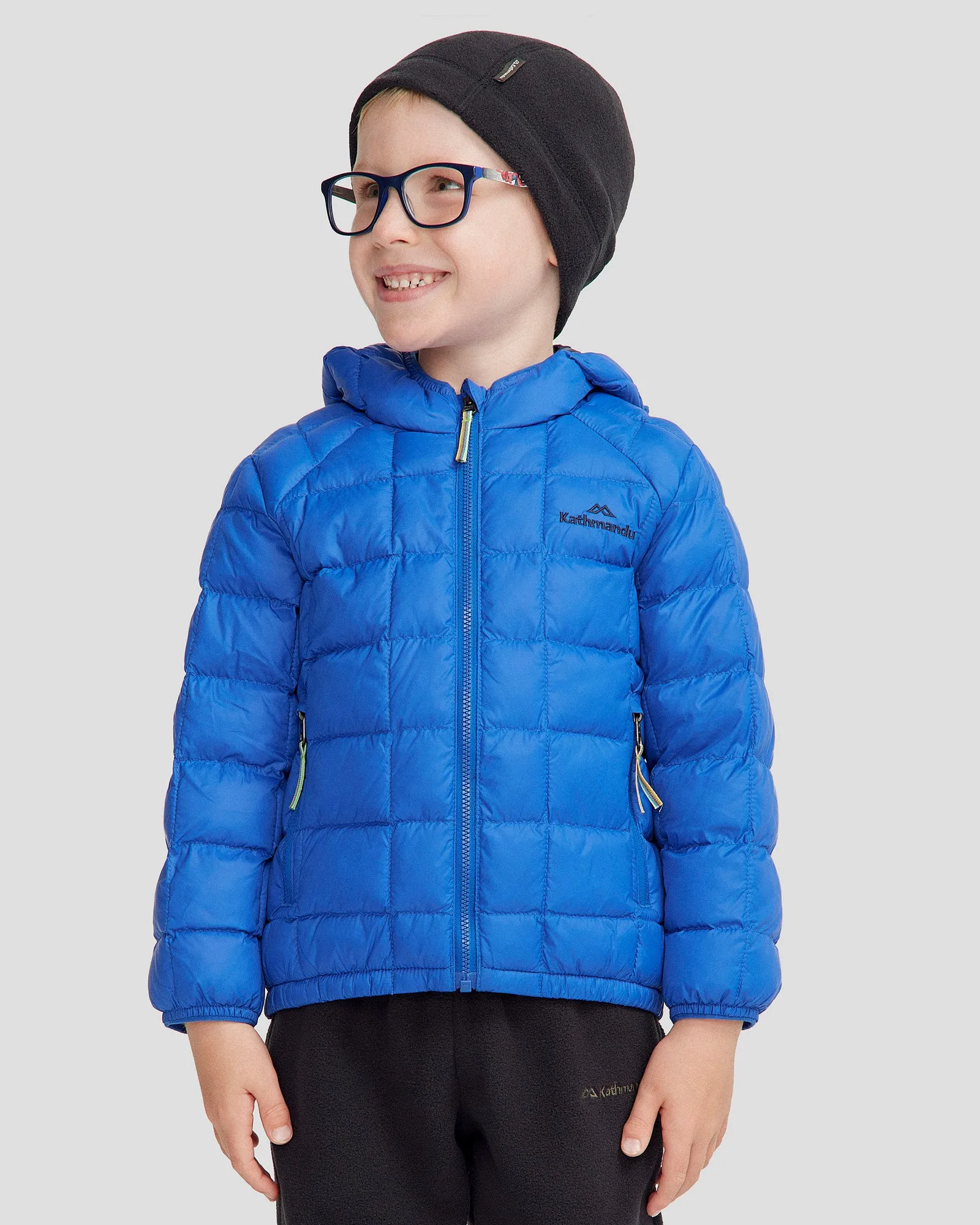 Kids' Heli Insulated Hooded Jacket - Peak Blue