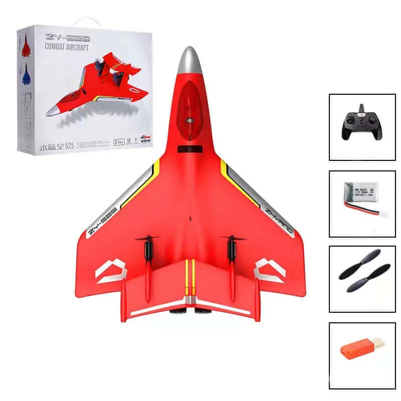 Kidstoylover 3-in-1 RC Glider: Sea, Land & Air - Waterproof EPP Foam, Smart Balance