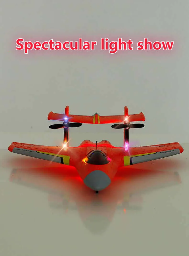 Kidstoylover 3-in-1 RC Glider: Sea, Land & Air - Waterproof EPP Foam, Smart Balance