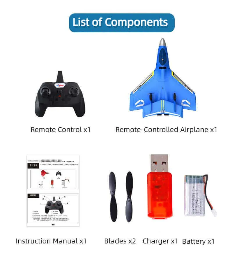 Kidstoylover 3-in-1 RC Glider: Sea, Land & Air - Waterproof EPP Foam, Smart Balance