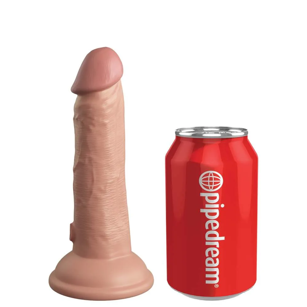 King Cock Elite!!! -  6 Inch- Dual Density Dildo - Caramel