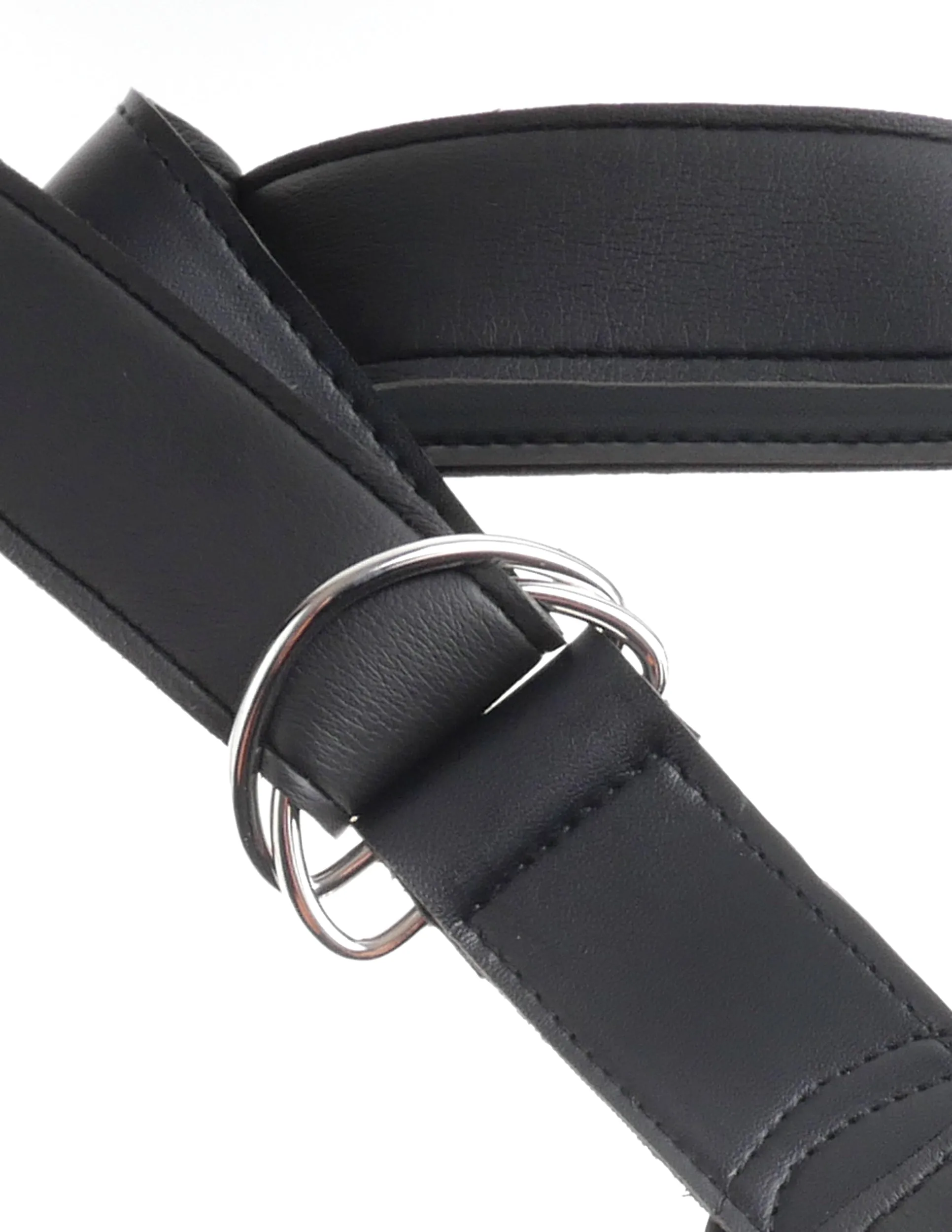 King Cock Strap On Harness With 7 Cock Flesh "