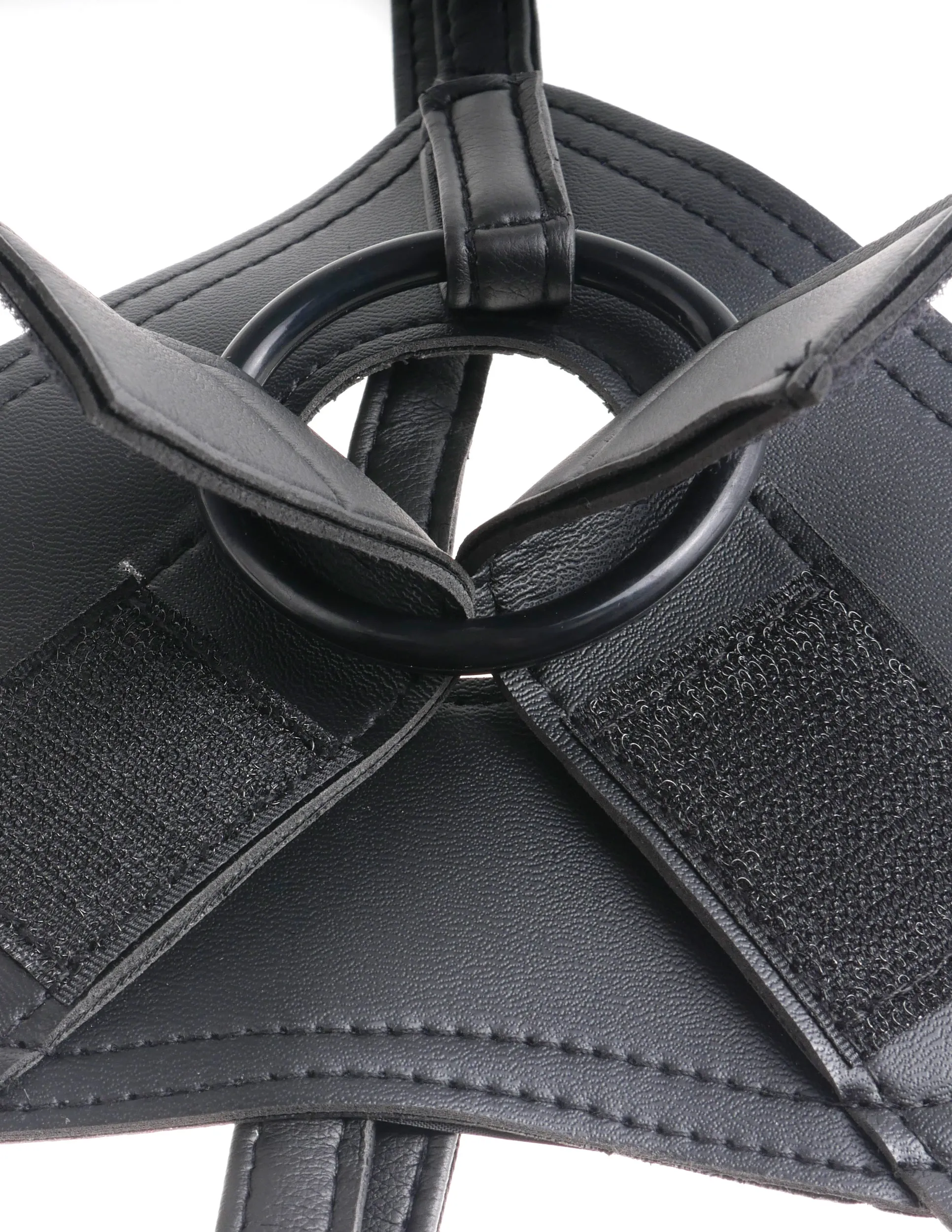 King Cock Strap On Harness With 7 Cock Flesh "