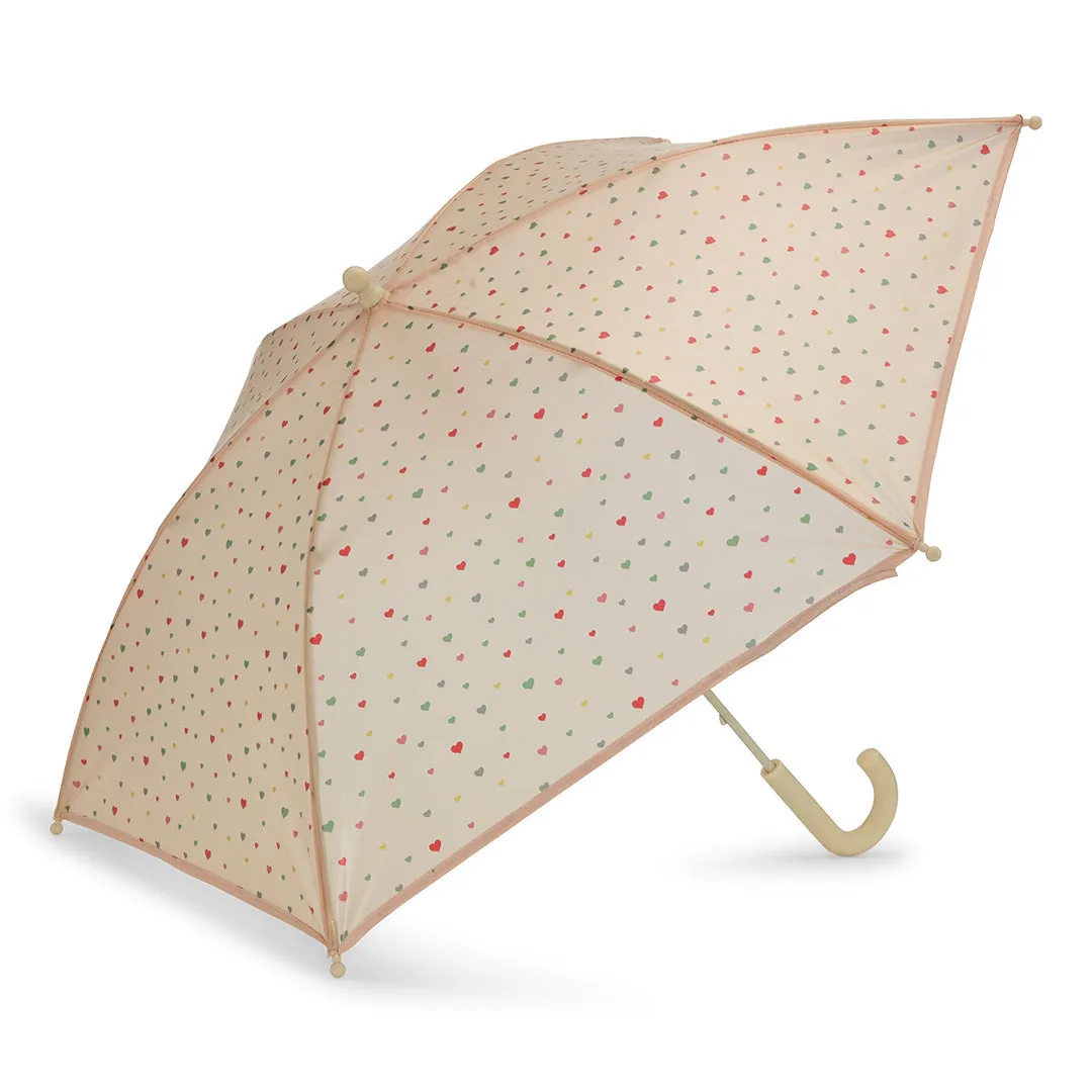 Konges Sløjd Brume Kids Umbrella Multi Foil Hearts