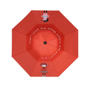 Little Surprise Box Red Riding Hood Theme,Unique Spanish Patio StyleKids Umbrella,5-12Years,Red