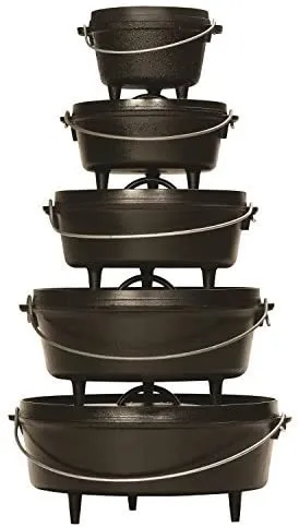 Lodge L12DCO3 Deep Camp Dutch Oven, 8 Quart