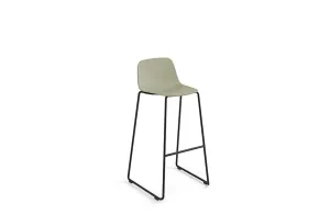 Maarten Plastic Bar Stool - Sled
