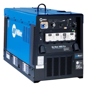 MILLER Big Blue 400X Pro with ArcReach - Roll Frame & Spill Tray Assembly, Emergency Stop, Double Pole Battery Isolator & Lockout Device