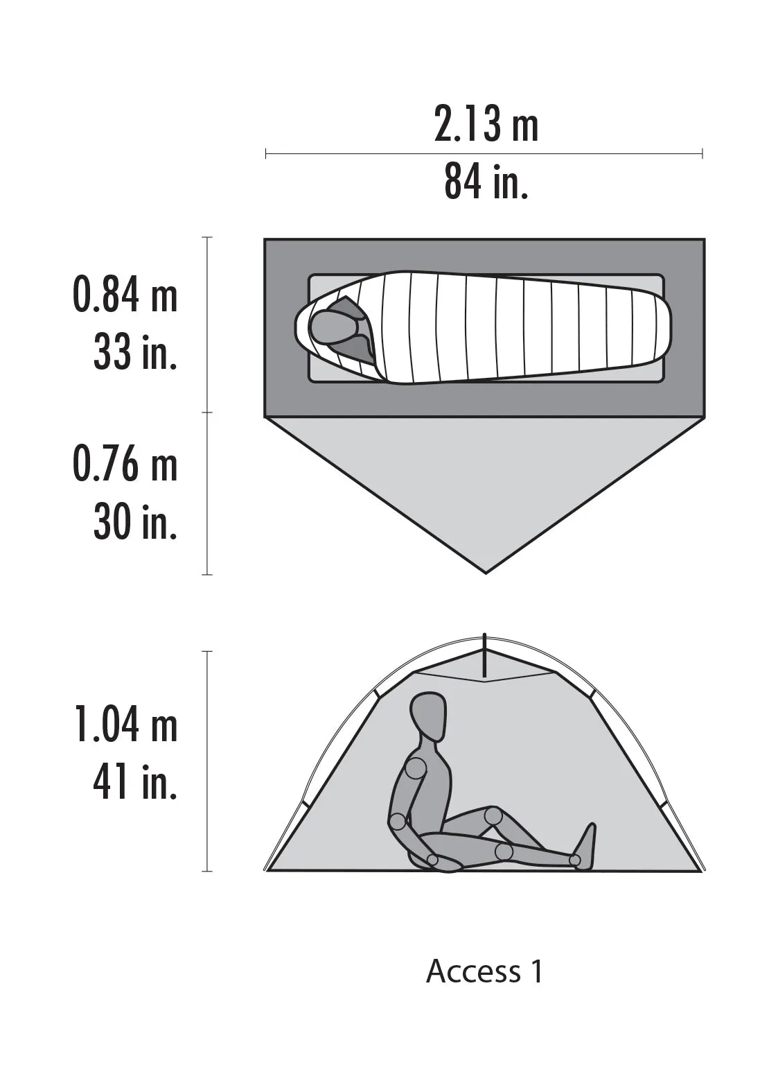 MSR Access 1 One-Person Ultralight Four Season Tent