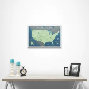 National Park Push Pin Map