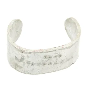 Original U.S. WWII Japanese WWII Hiroshima 1945 Trench Art Aluminum Bracelet Bring Back