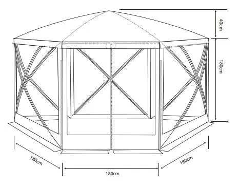 Outdoor Revolution Screenhouse 6 DLX