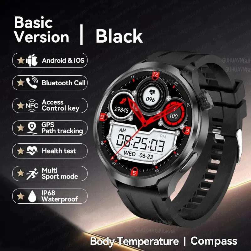 Outdoor Sport Smart Watch for Men - 1.85 Inch HD AMOLED Display