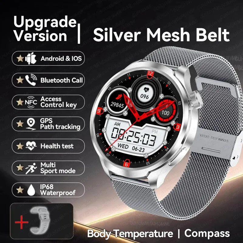 Outdoor Sport Smart Watch for Men - 1.85 Inch HD AMOLED Display