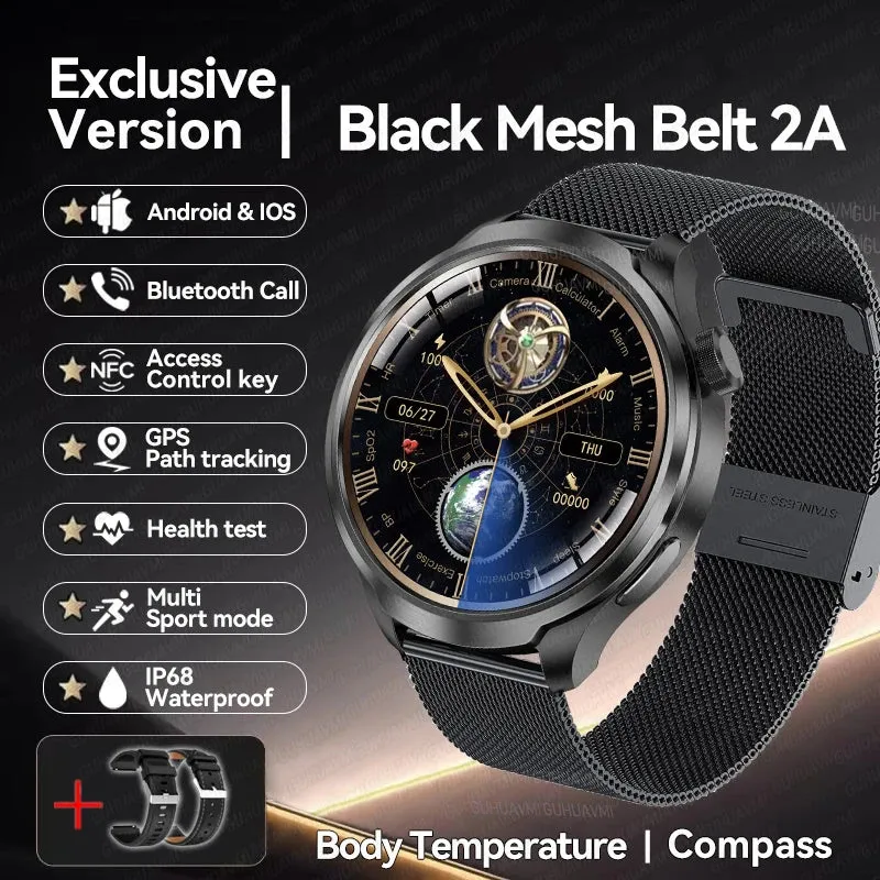 Outdoor Sport Smart Watch for Men - 1.85 Inch HD AMOLED Display