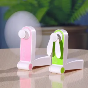 Portable mini fan Handheld Personal USB Rechargeable Fans Pocket Foldable Adjustable Wind Speed Fan