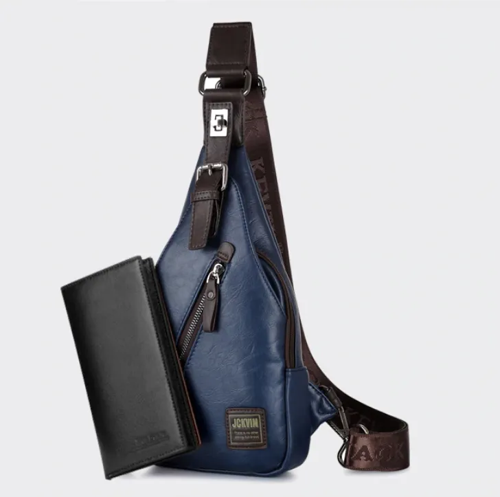 PU Leather Theftproof Waterproof Shoulder Bags For Men