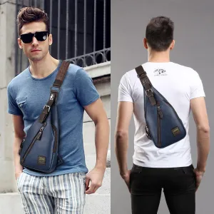 PU Leather Theftproof Waterproof Shoulder Bags For Men