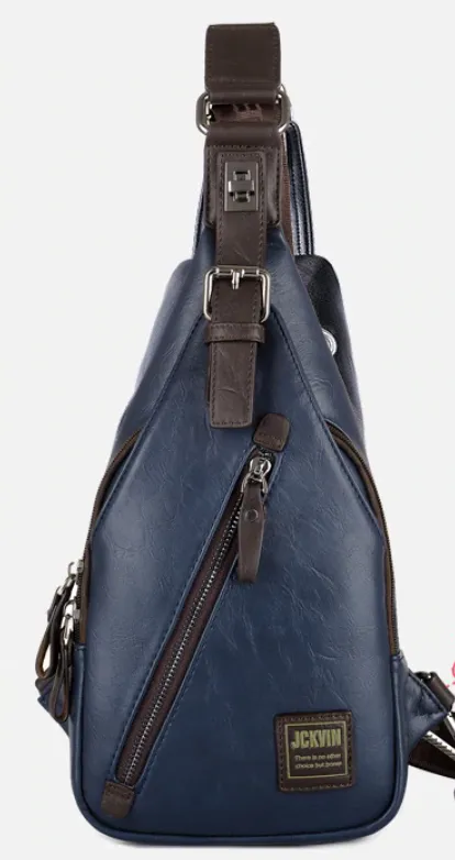 PU Leather Theftproof Waterproof Shoulder Bags For Men