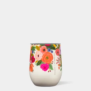Rifle Paper Co. 12oz Stemless Wine Cup (Garden Party Cream)