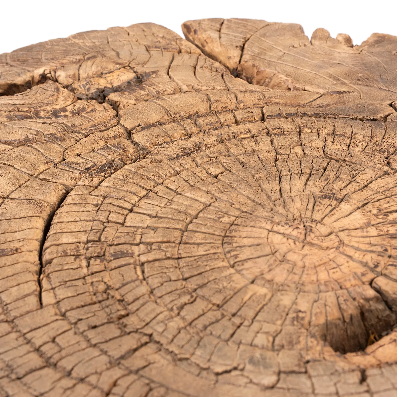Rustic Elm Farmhouse Stool - 19th Century