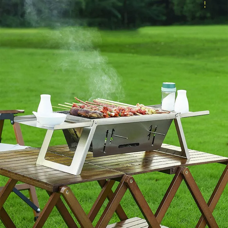 Stainless Steel Folding Outdoor Barbecue