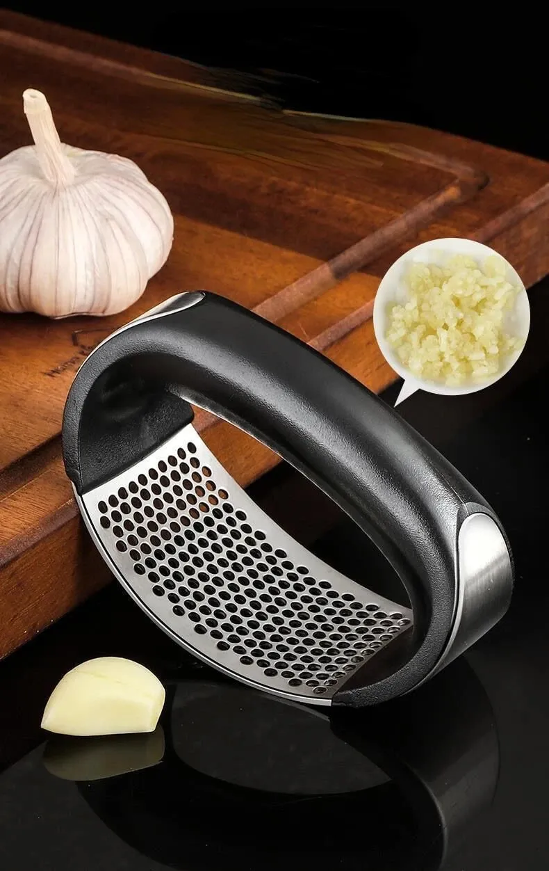 Stainless Steel Garlic Crusher Manual Garlic Mincer Chopping Garlic