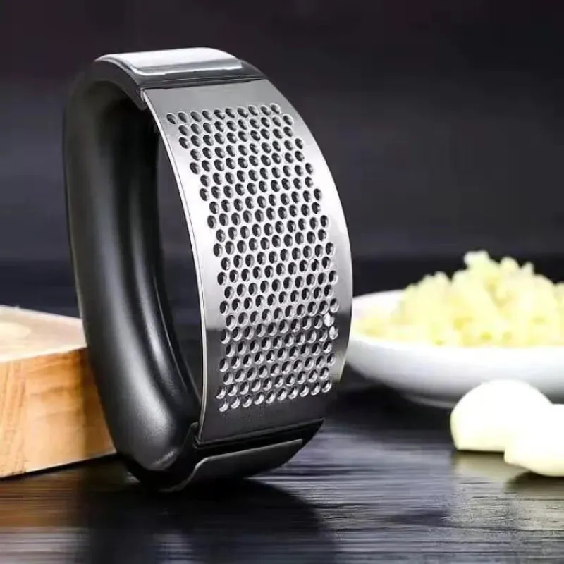 Stainless Steel Garlic Crusher Manual Garlic Mincer Chopping Garlic