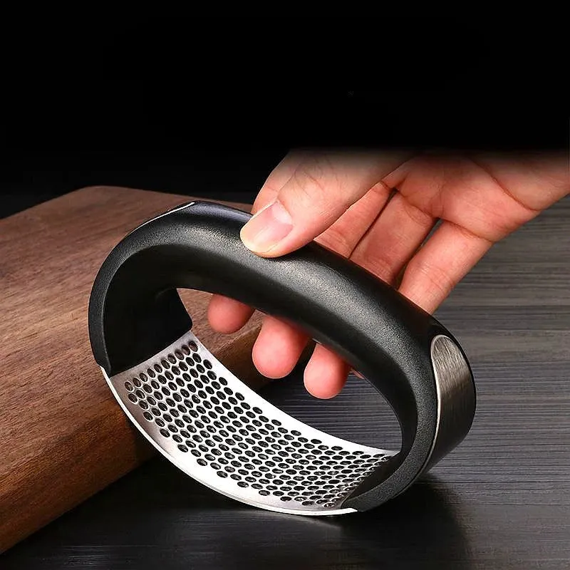 Stainless Steel Garlic Crusher Manual Garlic Mincer Chopping Garlic