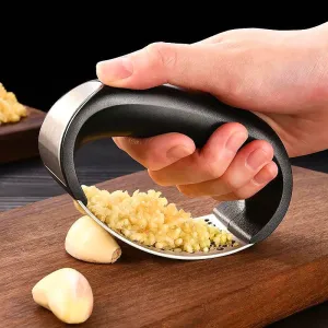Stainless Steel Garlic Crusher Manual Garlic Mincer Chopping Garlic