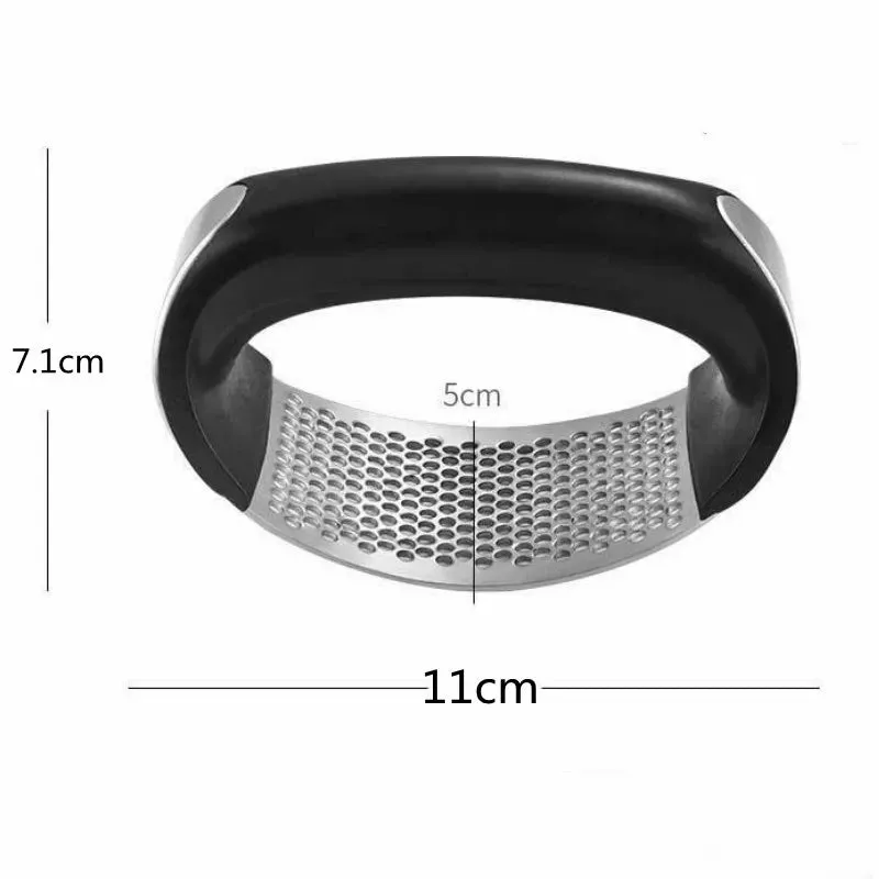 Stainless Steel Garlic Crusher Manual Garlic Mincer Chopping Garlic