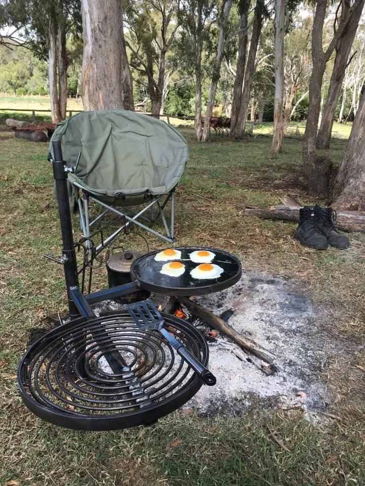 Swinging Hot Plate and Grill