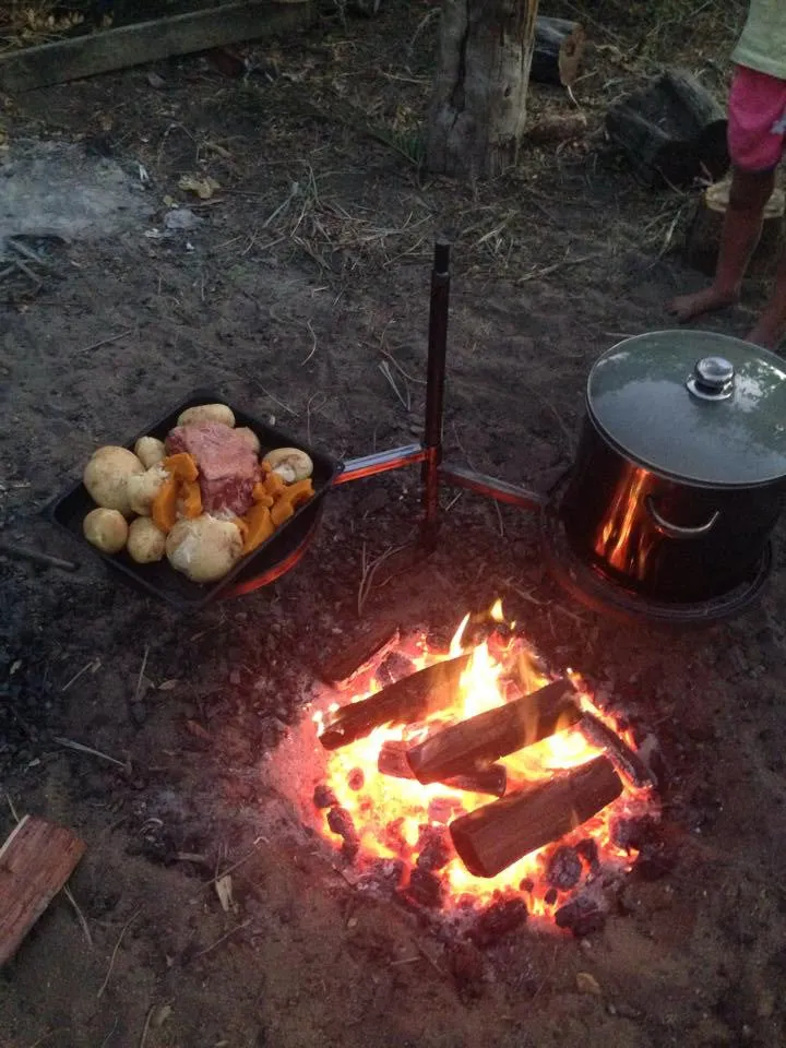 Swinging Hot Plate and Grill