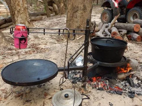 Swinging Hot Plate and Grill