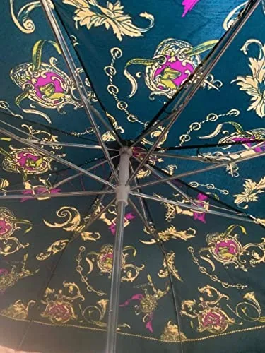 Telescopic Patterned Umbrella (Green)