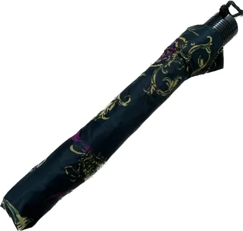 Telescopic Patterned Umbrella (Green)