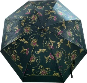 Telescopic Patterned Umbrella (Green)