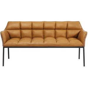 Thinktank Cognac Leather Bench