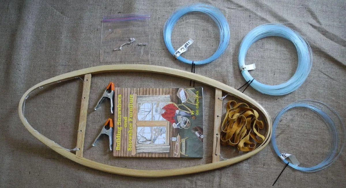 Traditional Snowshoes - Bear Paw and Huron - DIY Weaving Kit
