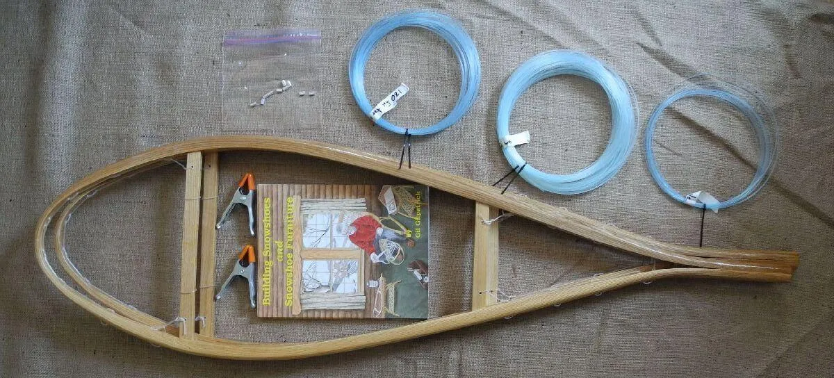 Traditional Snowshoes - Bear Paw and Huron - DIY Weaving Kit