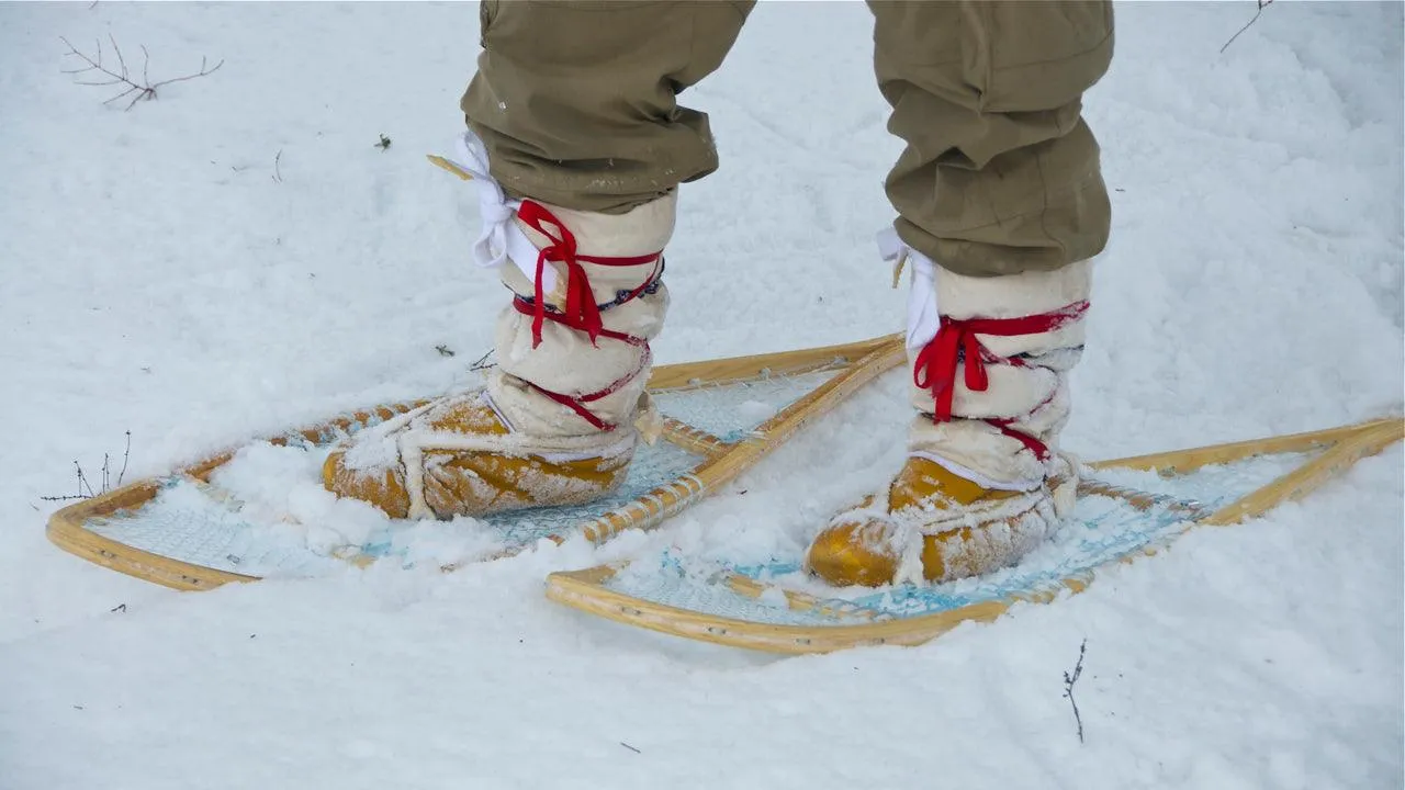 Traditional Snowshoes - Bear Paw and Huron